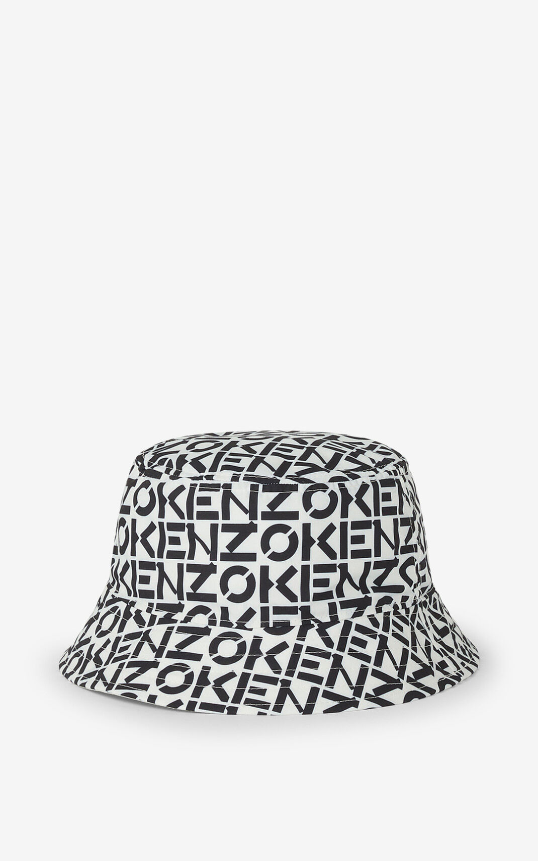 Kenzo Reversible monogram καπέλο κουβά γυναικεια ασπρα | GR893869